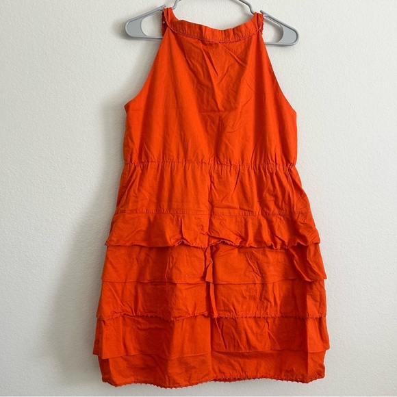 Anthropologie Maeve Terasina Orange Dress | size 12 - Picture 8 of 9